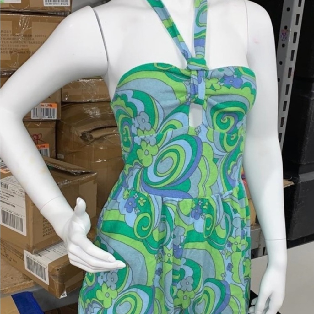 Wild Fables Blue Green Rompers